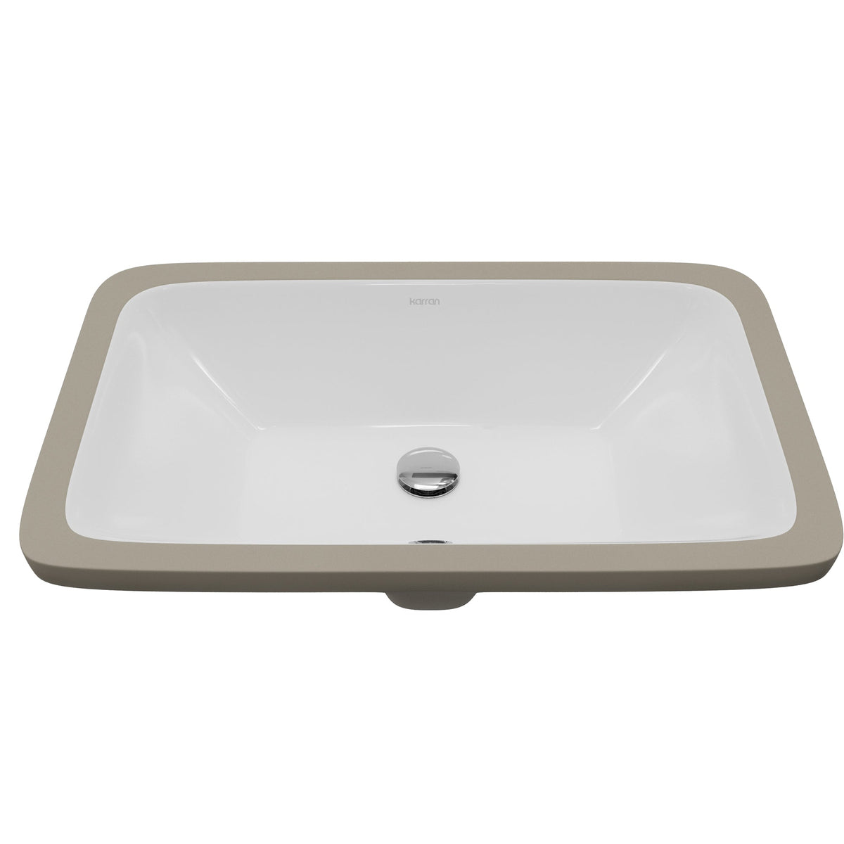 Valera 21" Rectangular Undermount Vitreous China Bathroom Sink In White