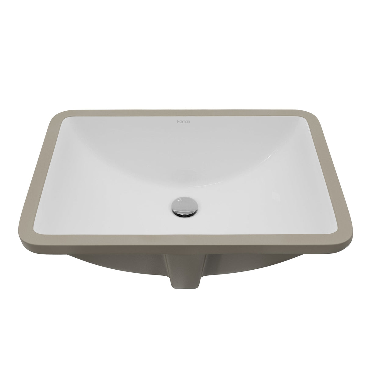 Valera 20" Rectangular Undermount Vitreous China Bathroom Sink In White