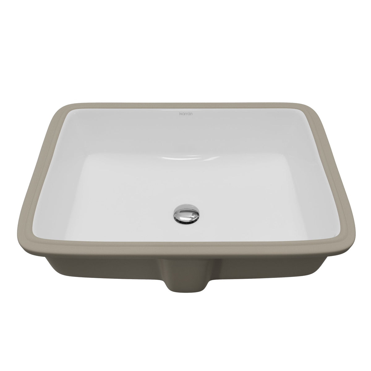 Valera 20" Rectangular Undermount Vitreous China Bathroom Sink In White