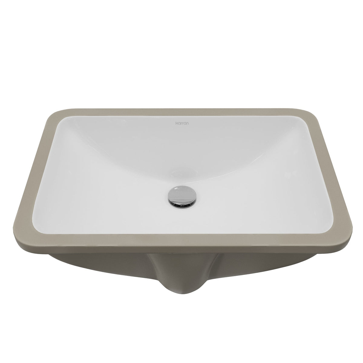 Valera 21" Rectangular Undermount Vitreous China Bathroom Sink In White