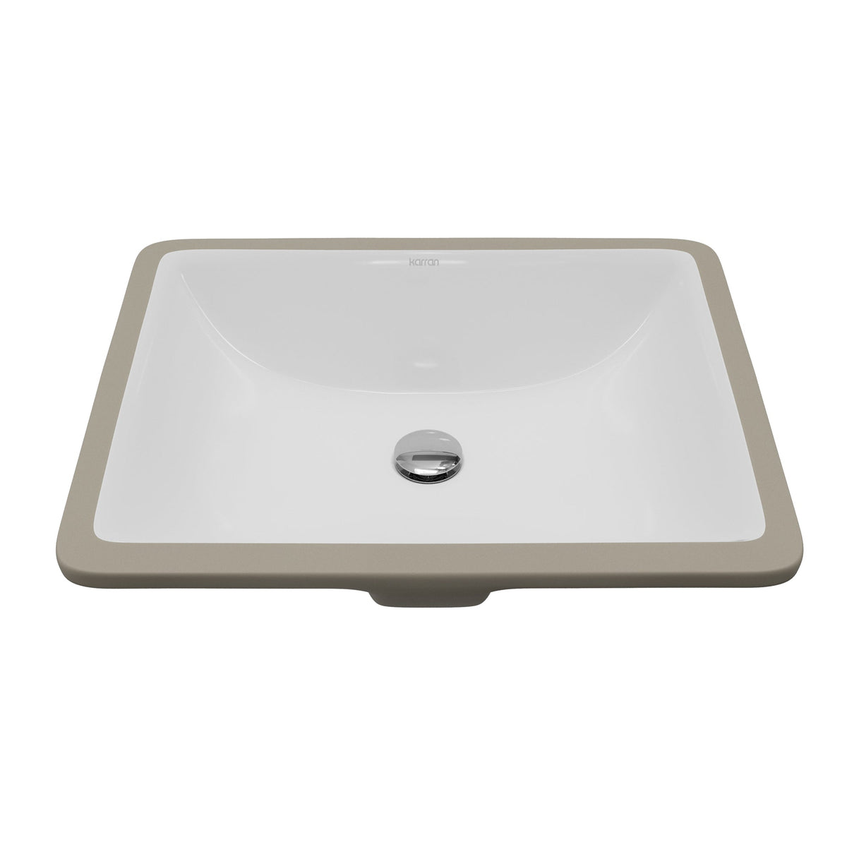 Valera 18" Rectangular Undermount Vitreous China Bathroom Sink In White