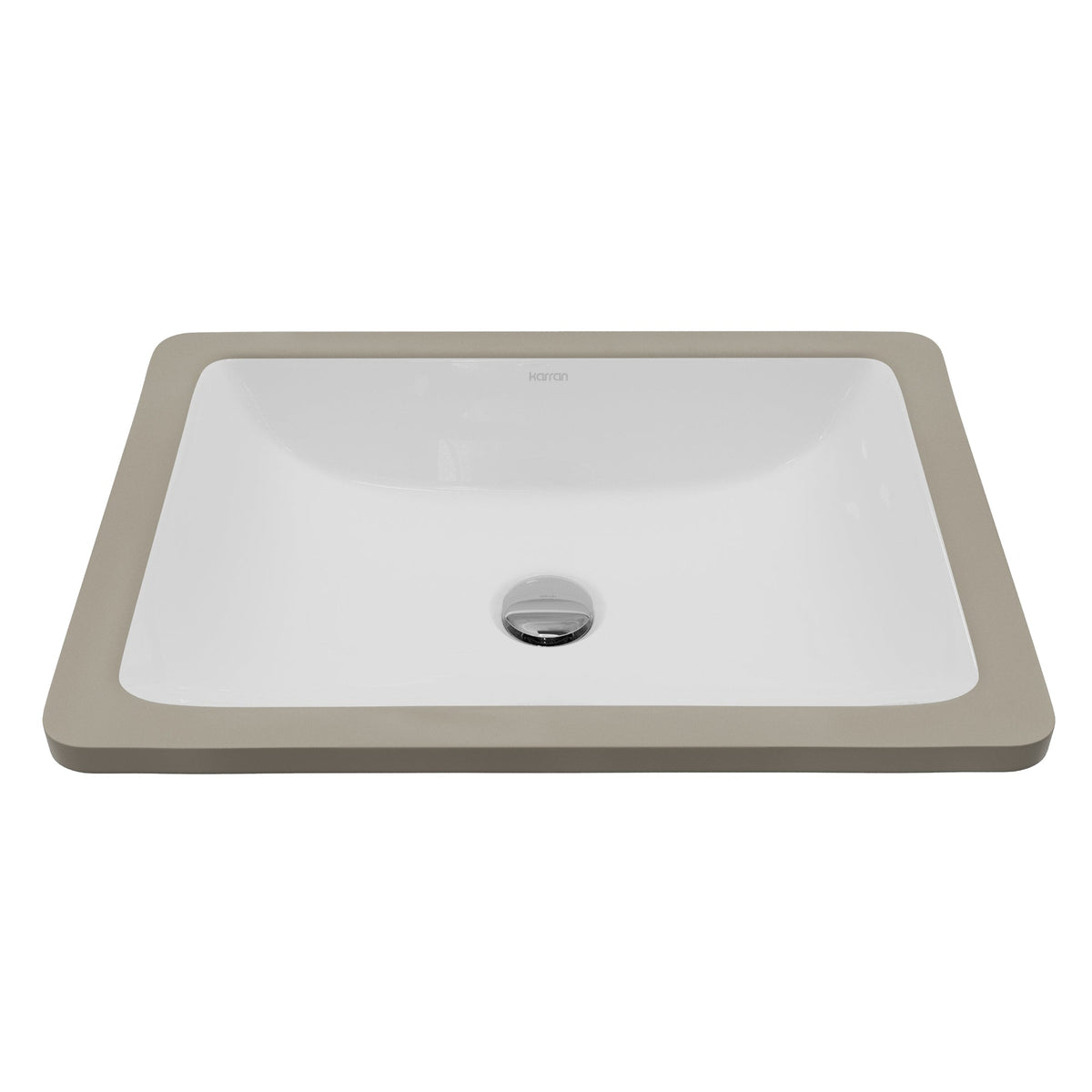 Valera 18" Rectangular Undermount Vitreous China Bathroom Sink In White