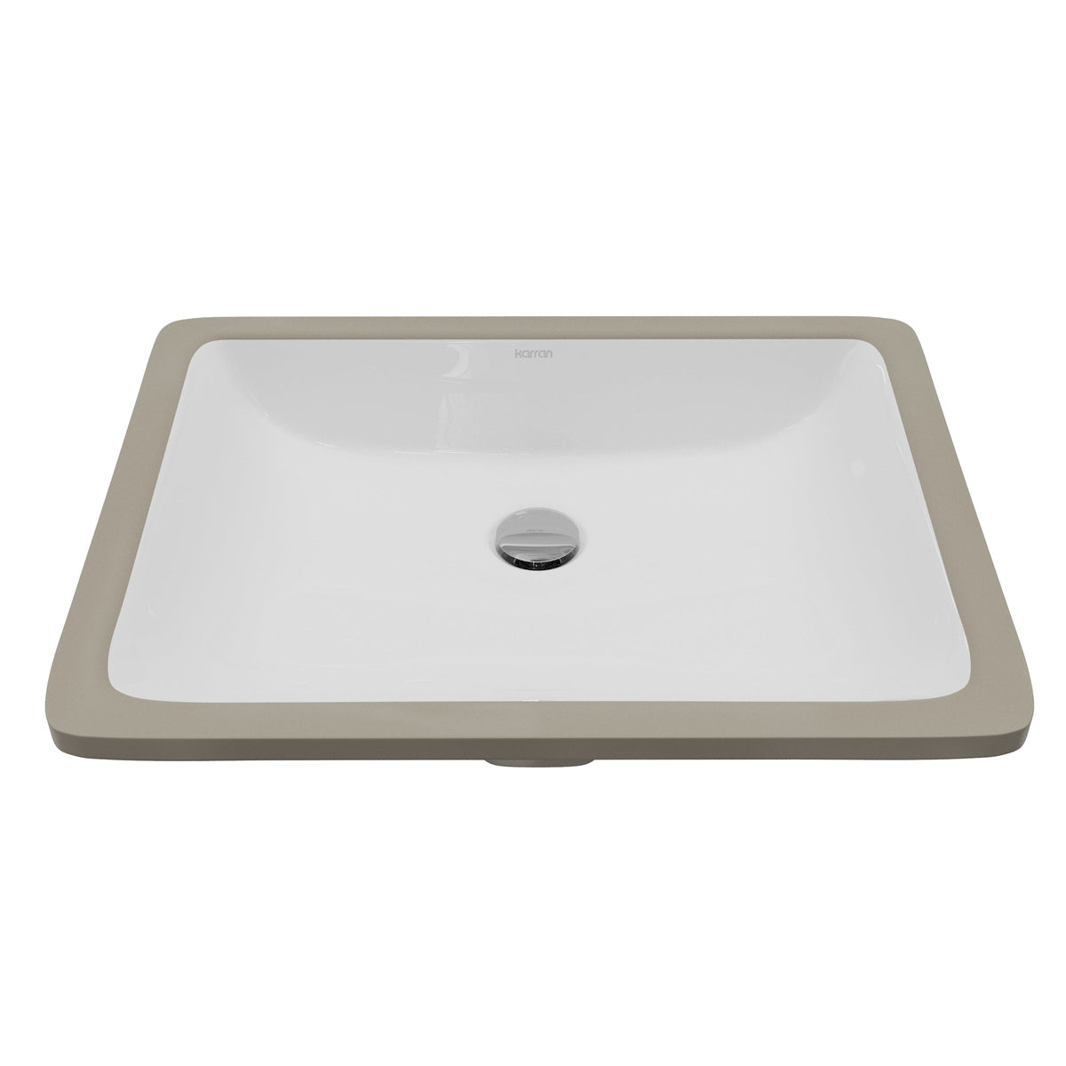 Valera 20" Rectangular Undermount Vitreous China Bathroom Sink In White