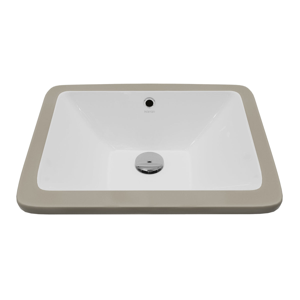 Valera 17" Rectangular Undermount Vitreous China Bathroom Sink In White