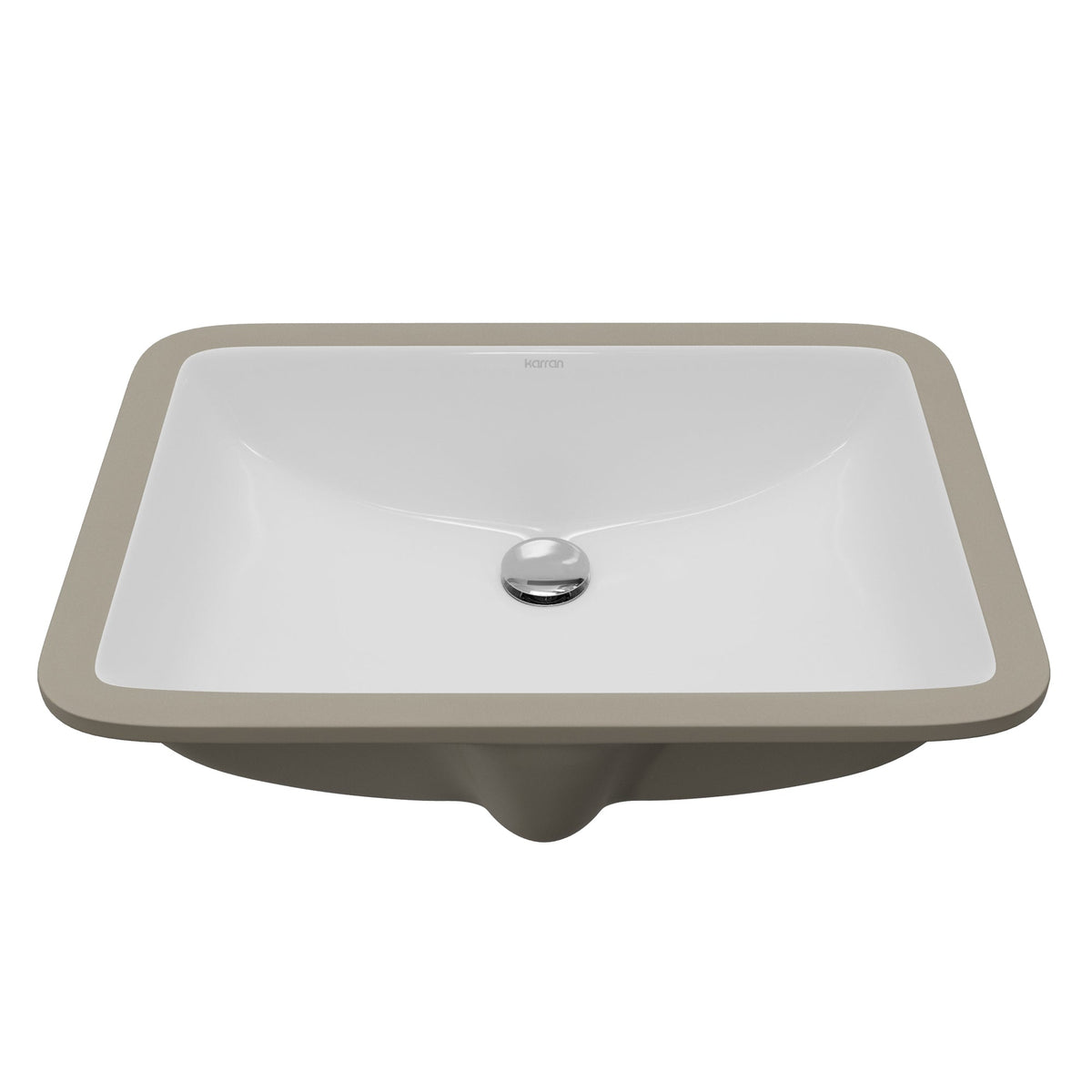 Valera 21" Rectangular Undermount Vitreous China Bathroom Sink In White