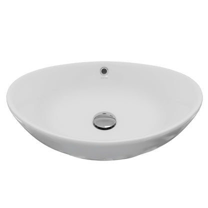 23" Vessel Vitreous China Bathroom Sink In White
