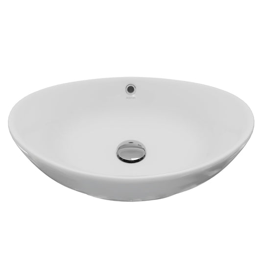 23" Vessel Vitreous China Bathroom Sink In White
