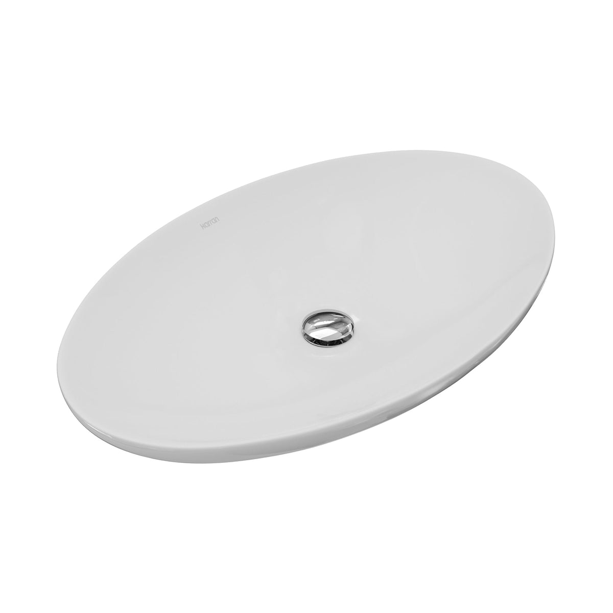 27" Vessel Vitreous China Bathroom Sink In White