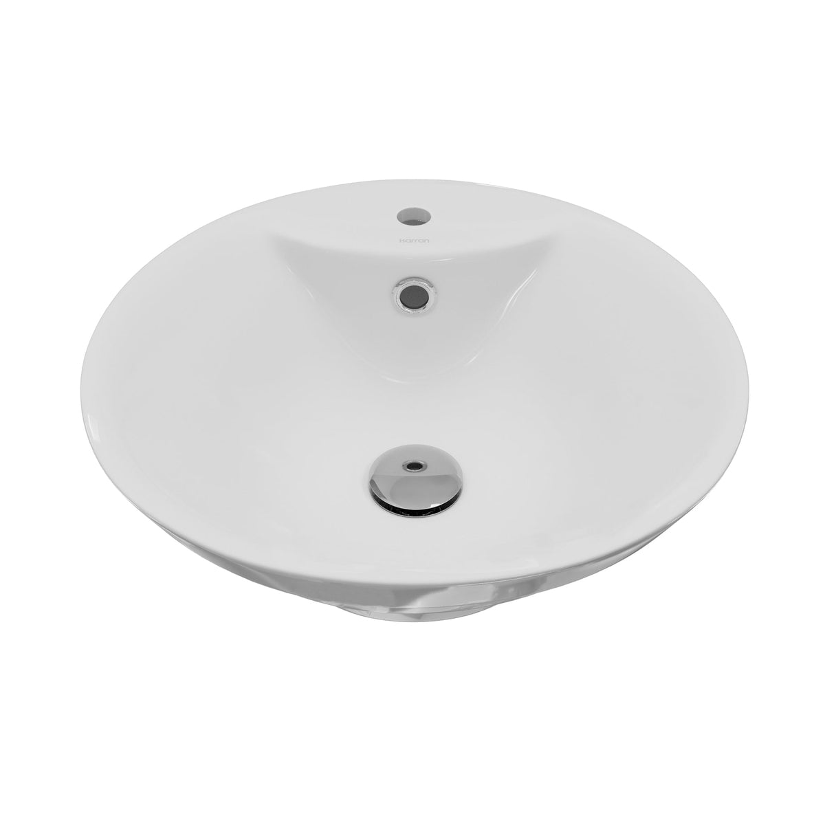 18" Vessel Vitreous China Bathroom Sink In White