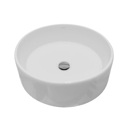 18" Vessel Vitreous China Bathroom Sink In White