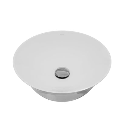 16" Vessel Vitreous China Bathroom Sink In White