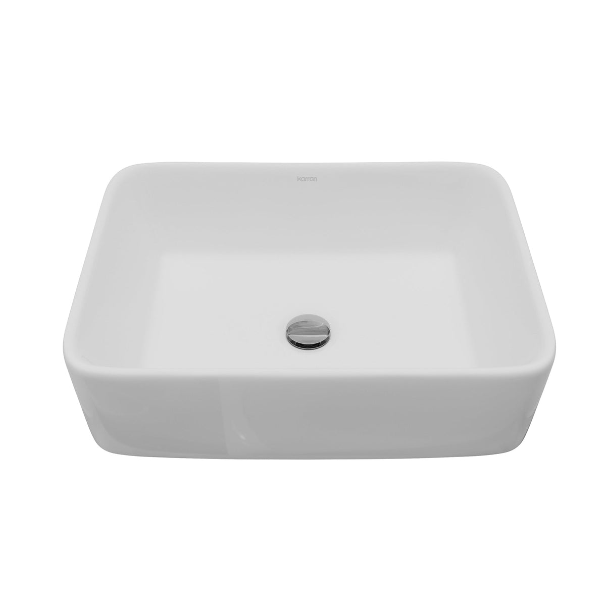 18" Vessel Vitreous China Bathroom Sink In White