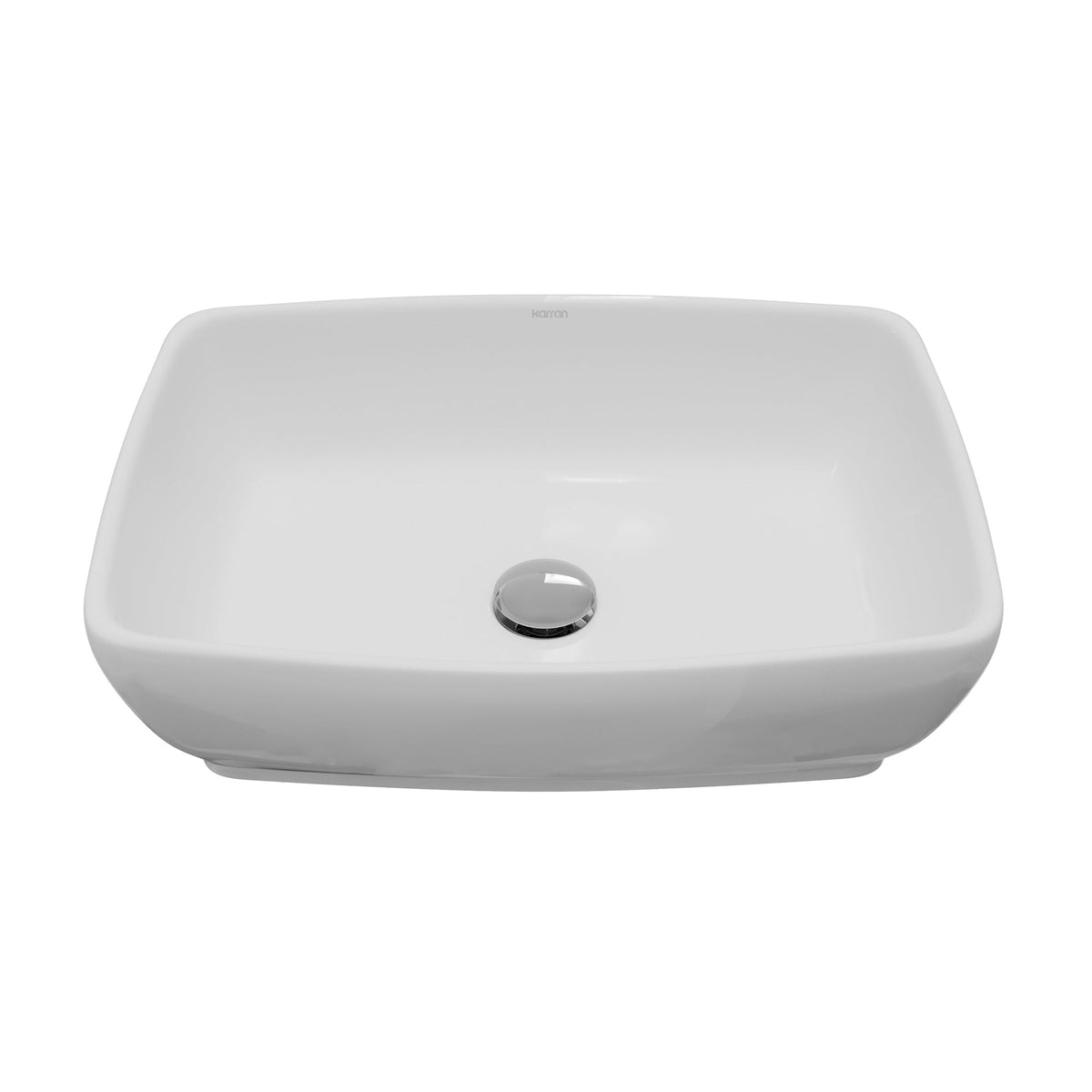 19" Vessel Vitreous China Bathroom Sink In White