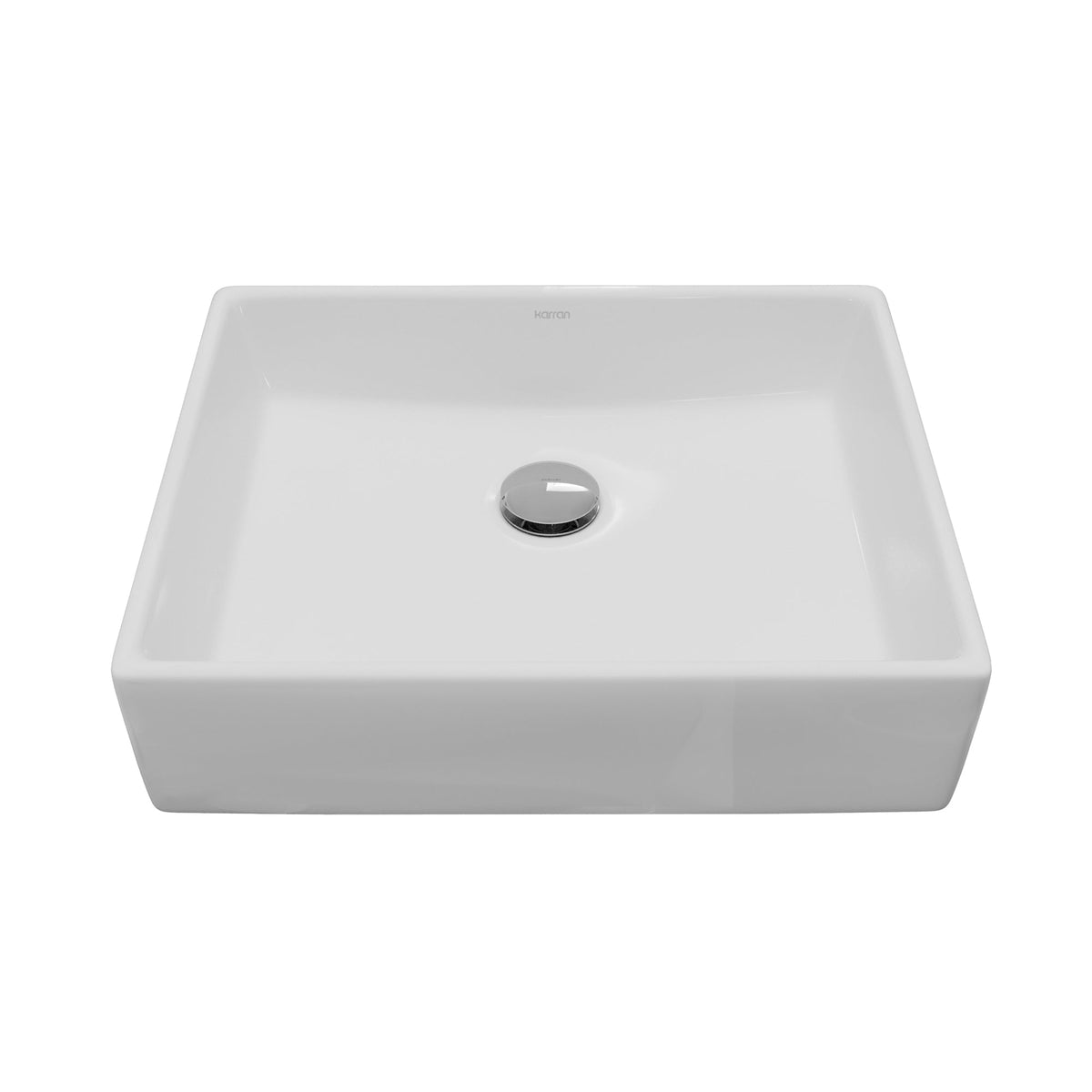 15" Vessel Vitreous China Bathroom Sink In White