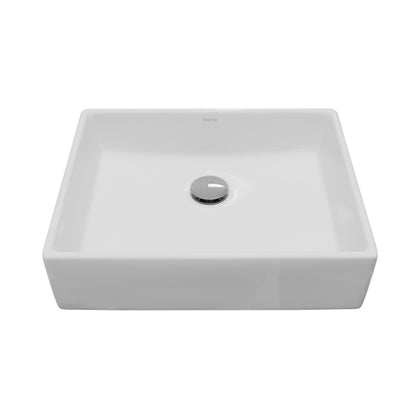 15" Vessel Vitreous China Bathroom Sink In White