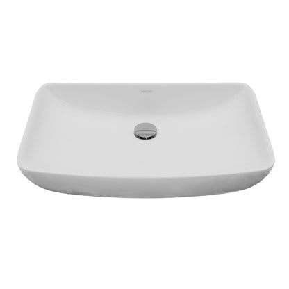 24" Vessel Vitreous China Bathroom Sink In White