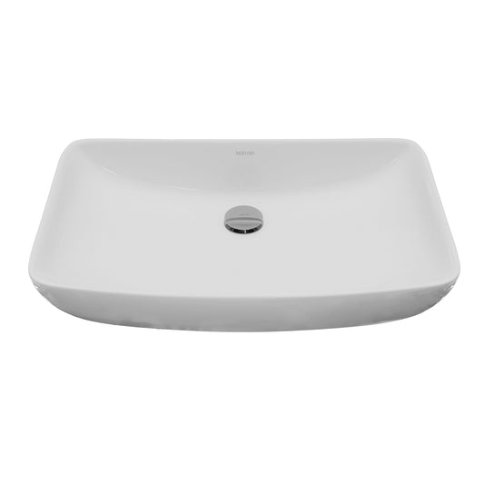 24" Vessel Vitreous China Bathroom Sink In White
