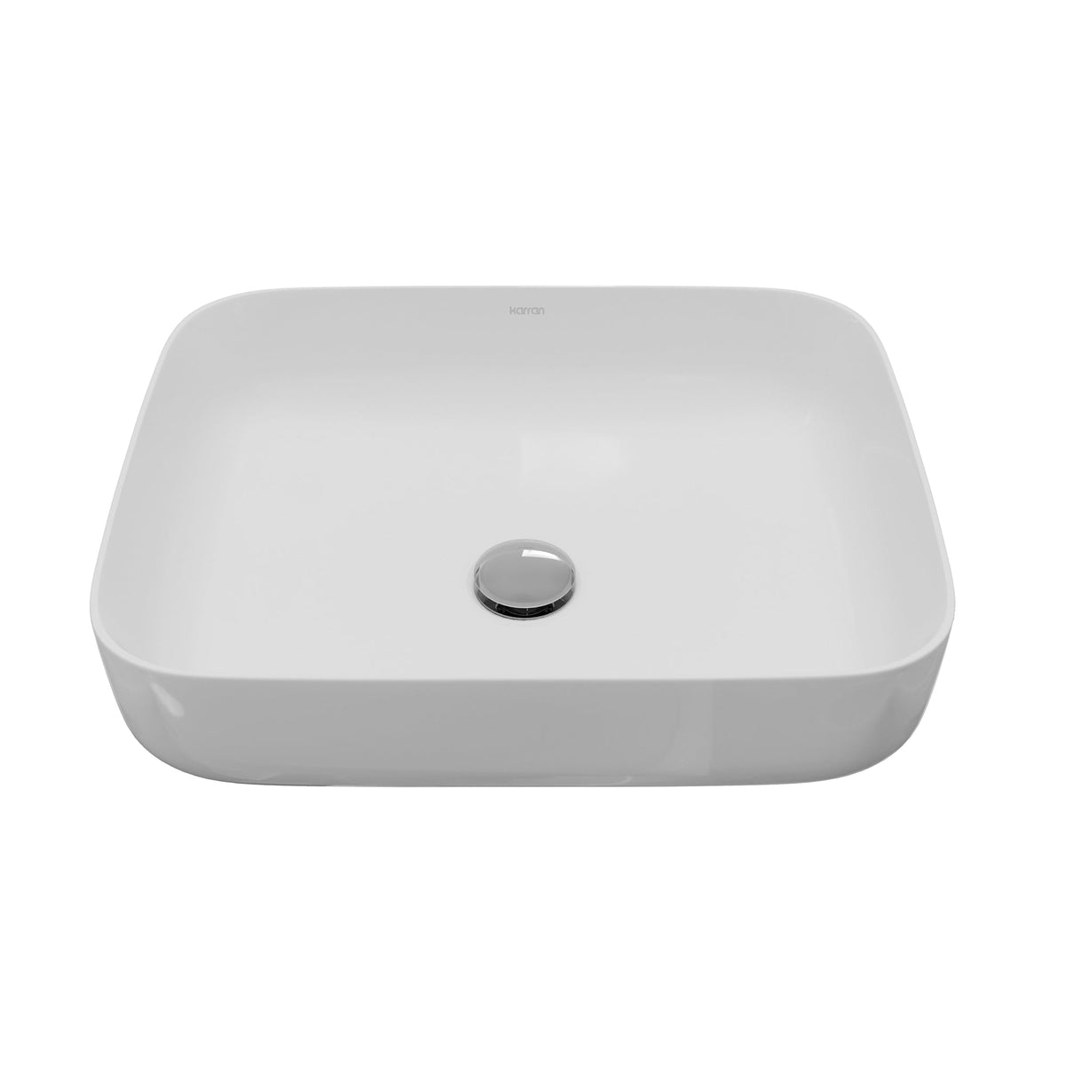 20" Vessel Vitreous China Bathroom Sink In White