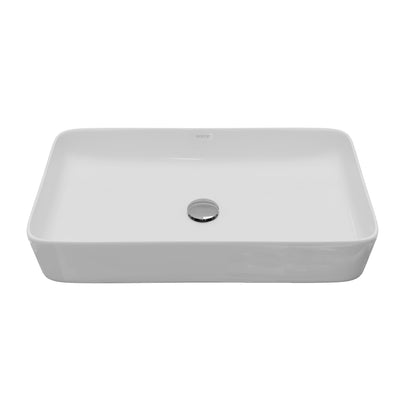 24" Vessel Vitreous China Bathroom Sink In White