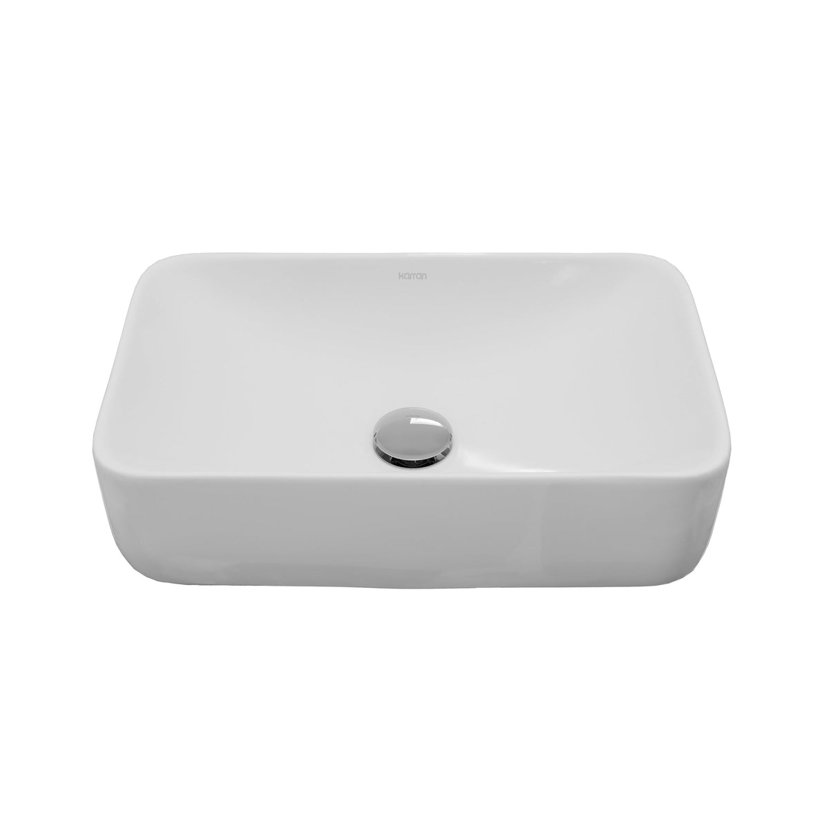19" Vessel Vitreous China Bathroom Sink In White
