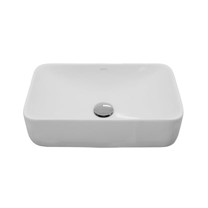19" Vessel Vitreous China Bathroom Sink In White