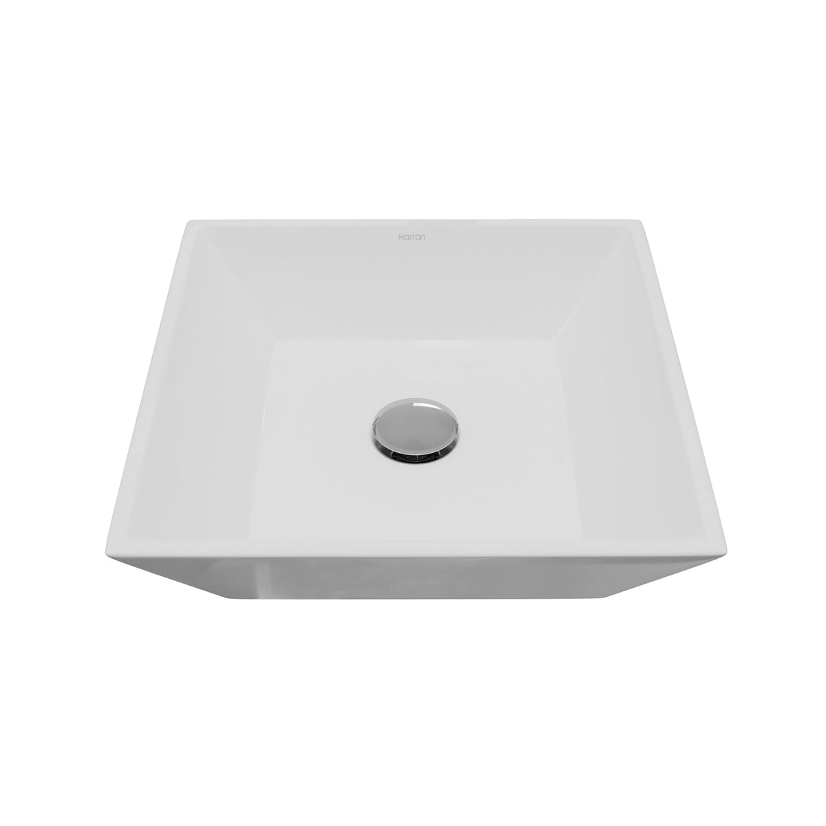 16" Vessel Vitreous China Bathroom Sink In White