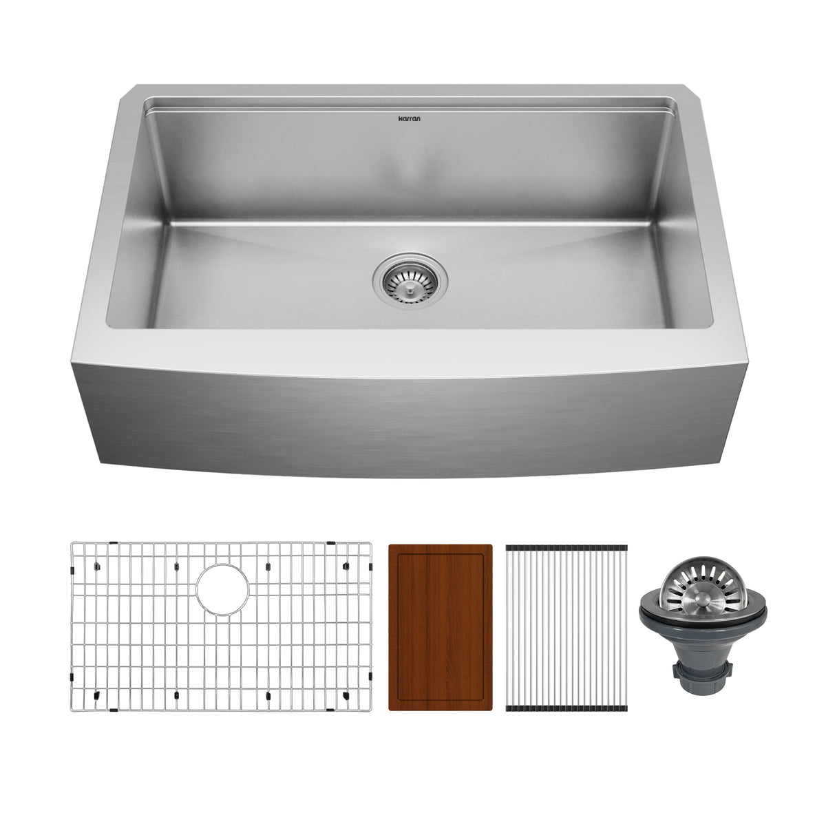33" Farmhouse Large Single Bowl Stainless Steel Workstation Kitchen Sink