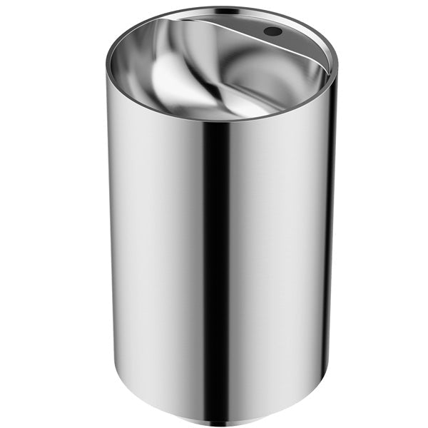 16-1/2" Pedestal Stainless Steel Bathroom Sink In Stainless Steel
