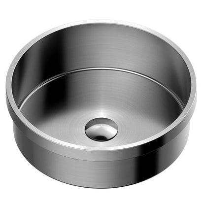 15" Top Mount Stainless Steel Bathroom Sink In Stainless Steel