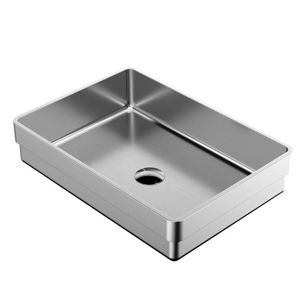 20" Top Mount Stainless Steel Bathroom Sink In Stainless Steel