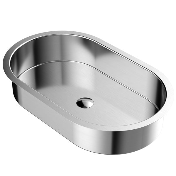 27-1/2" Undermount Stainless Steel Bathroom Sink In Stainless Steel