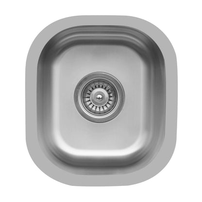 12-3/4" Seamless Undermount Stainless Steel Bar/Prep Sink