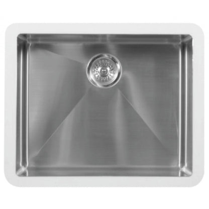 23-1/2" Seamless Undermount Single Bowl Stainless Steel Kitchen Sink