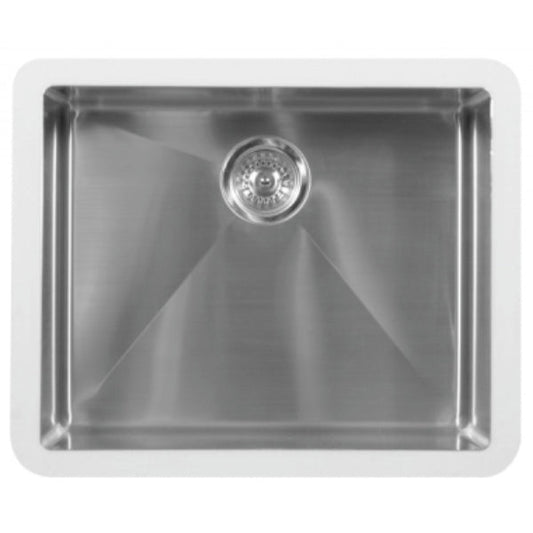 23-1/2" Seamless Undermount Single Bowl Stainless Steel Kitchen Sink