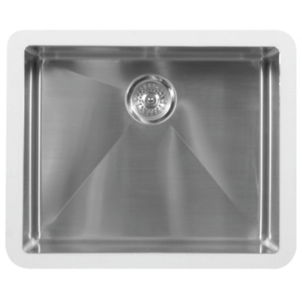 23-1/2" Seamless Undermount Single Bowl Stainless Steel Kitchen Sink