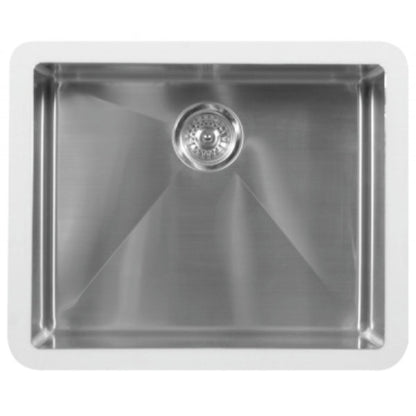 23-1/2" Seamless Undermount Single Bowl Stainless Steel Kitchen Sink