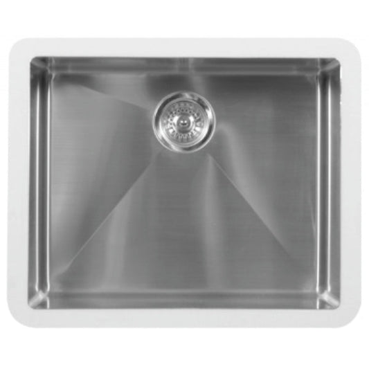 23-1/2" Seamless Undermount Single Bowl Stainless Steel Laundry Sink