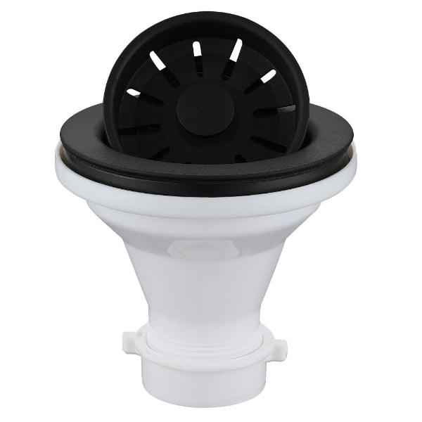 3-1/2" Basket Strainer In Black