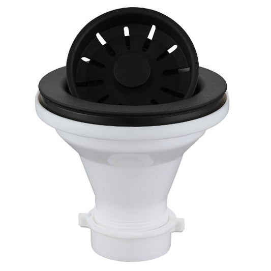 3-1/2" Basket Strainer In Black