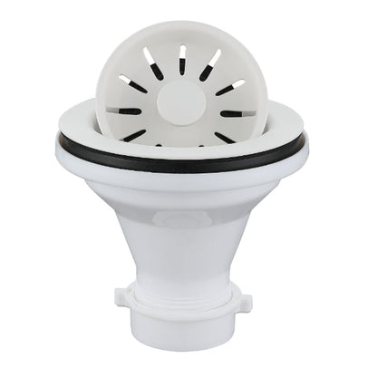 3-1/2" Basket Strainer In White