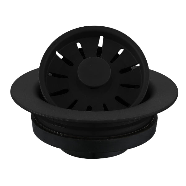 3-1/2" Decorative Disposal Flange In Black