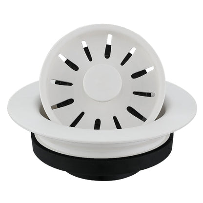 3-1/2" Decorative Disposal Flange In White