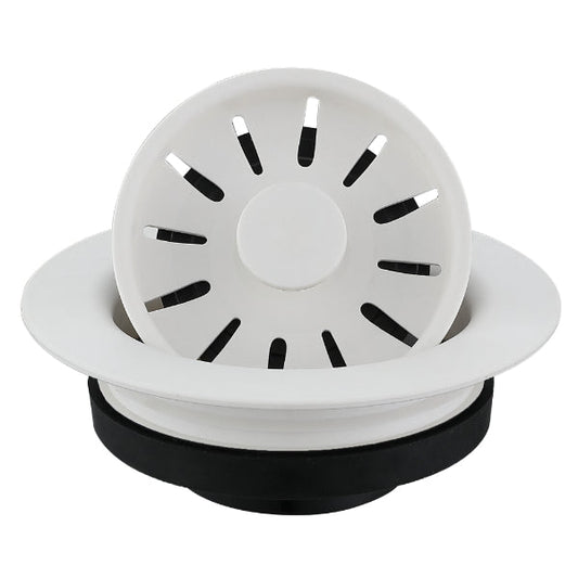 3-1/2" Decorative Disposal Flange In White