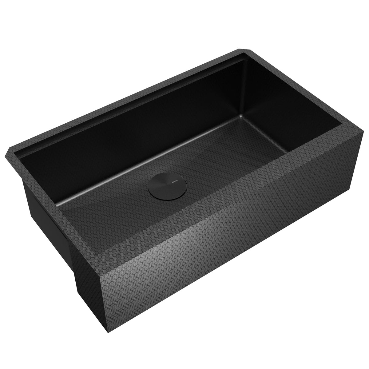 Matrix 33" Farmhouse Workstation 16 Gauge Single Bowl Gunmetal Grey Kitchen Sink with Accessories