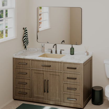 20" Seamless Undermount Quartz Composite Bathroom Sink In Bisque