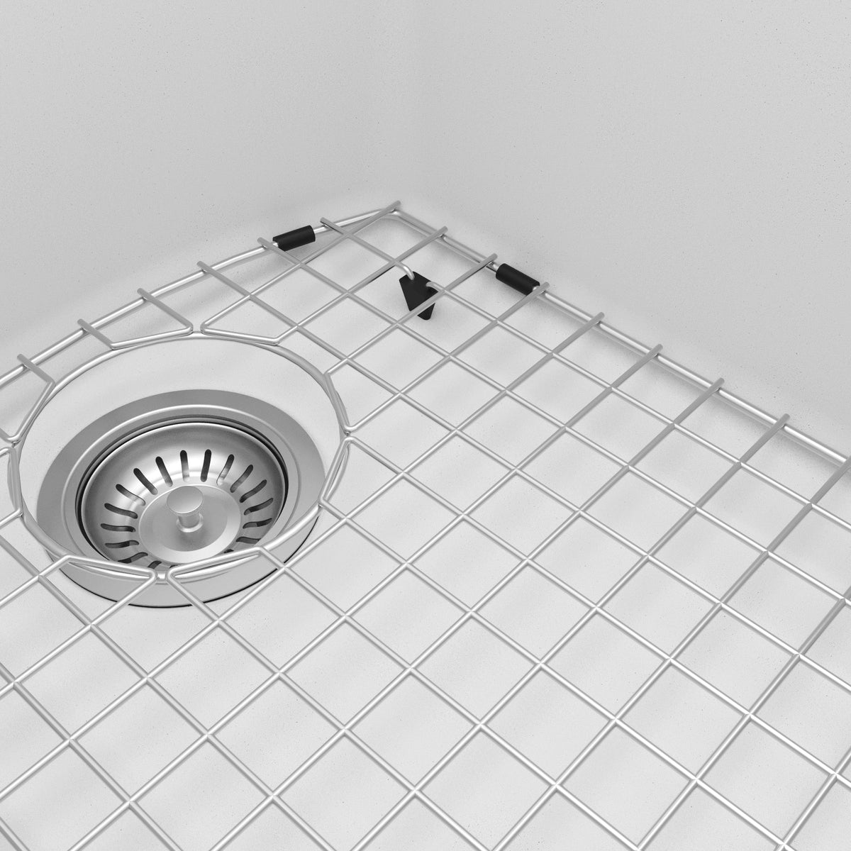 32-1/4" Undermount Double Offset Bowl Quartz Composite Kitchen Sink Kit In White