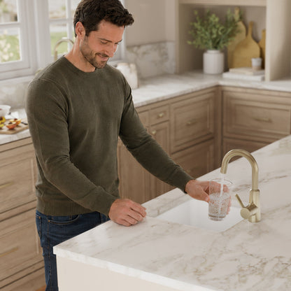 16-5/8" Undermount Quartz Composite Bar/Prep Sink In White