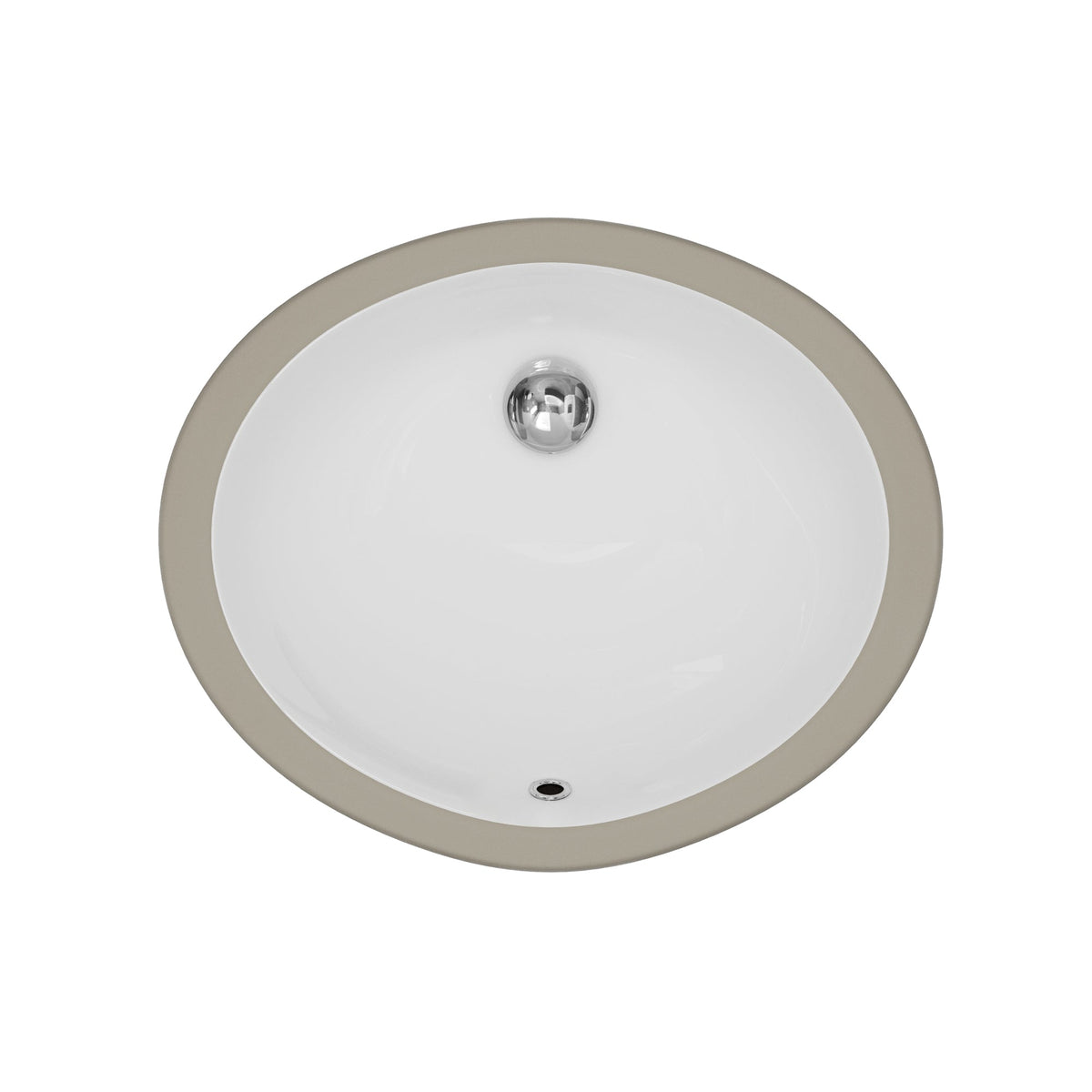 Valera 17" Oval Undermount Vitreous China Bathroom Sink In White