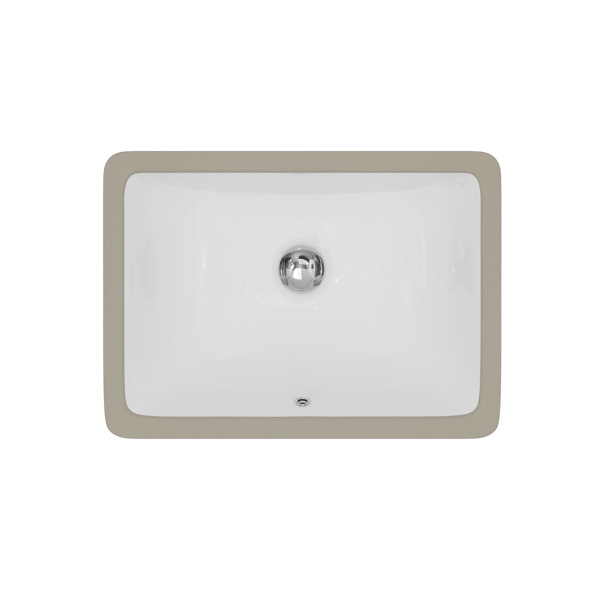 Valera 18" Rectangular Undermount Vitreous China Bathroom Sink In White