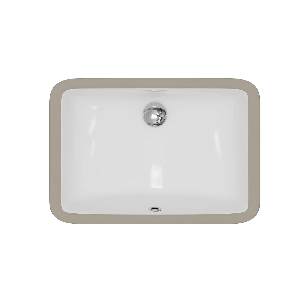 Valera 21" Rectangular Undermount Vitreous China Bathroom Sink In White